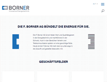 Tablet Screenshot of borner.ch